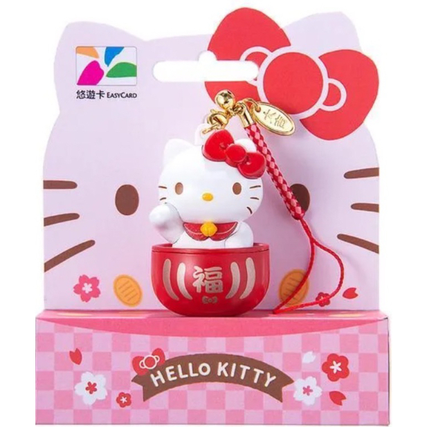 Hello Kitty 招財達摩3D造型悠遊卡