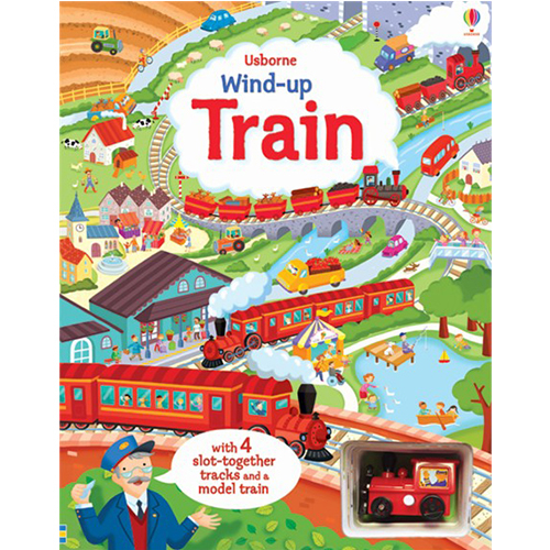Wind-up Train: With 4 Slot-Togther Tracks and a Model Train/玩具小火車+紙板書的好玩組合/Fiona Watt eslite誠品