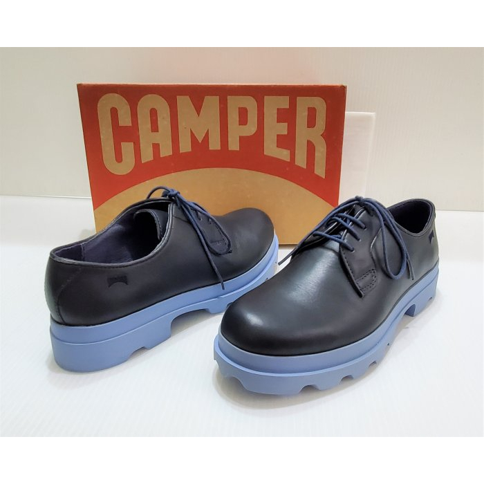 Camper Mil專櫃正品 藍黑色 綁帶 厚底 紳士鞋 女鞋 22074-027 GL 36號