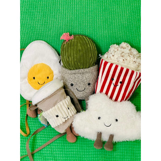 【E.JC歐洲代購】英國 Jellycat 包包 太陽 酪梨 月亮 西瓜 笑臉蛋 彩虹 咖啡杯 愛心 吐司包 可頌包