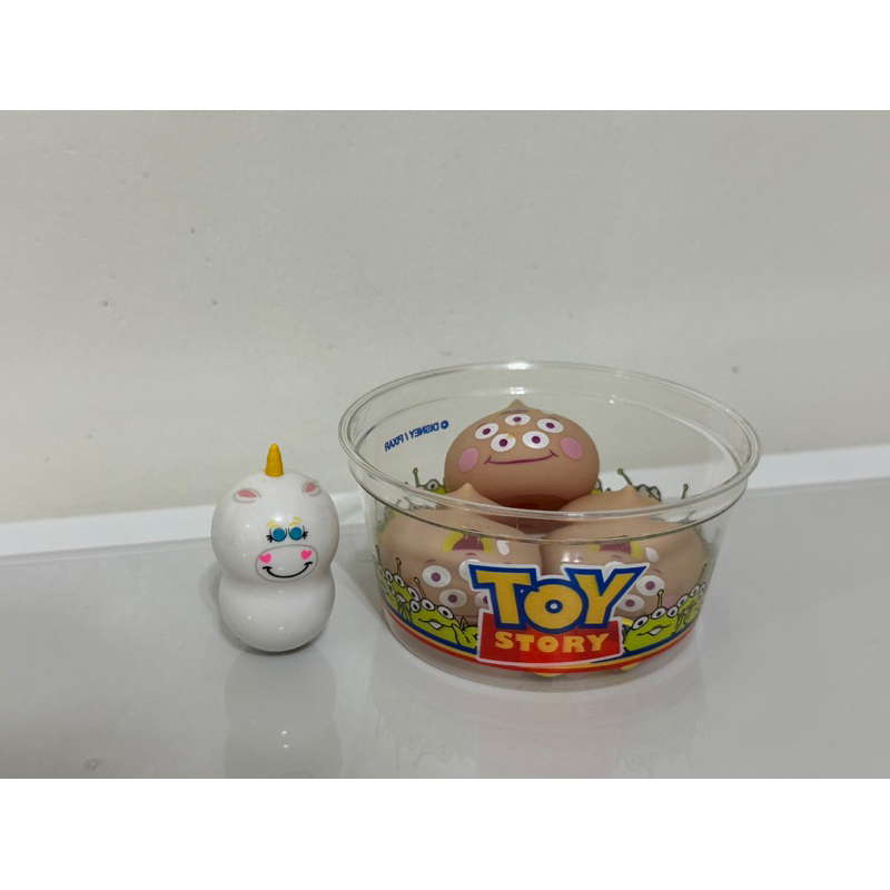 (二手-請詳看說明) 一組不拆賣 東京迪士尼帶回三眼怪麻糬盒 史乖寶麻糬 玩具總動員玩具球 小奶油不倒翁