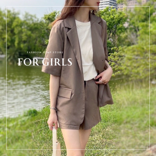 「FOR GIRLS」套裝控の短袖西外+短褲 西裝 套裝 女生套裝