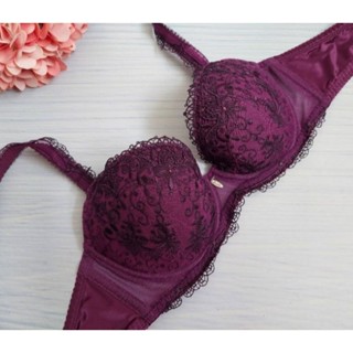 華歌爾 🌺莎露🌺 舞鞋 高階刺繡蕾絲 深V包覆 美胸內衣70C＊32C／70D＊32D／70E＊32E