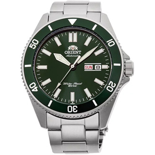 ∣聊聊可議∣ORIENT 東方錶 綠水鬼 200米潛水機械錶-銀x綠/44mm RA-AA0914E