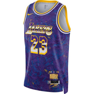 騎士風~ Nike NBA LeBron James LBJ 全電繡 球衣 背心 湖人隊 DA6951-504