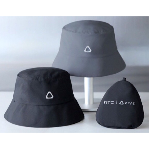 HTC VIVE 雙面抗UV機能帽 雙面穿戴 防潑水遮陽 漁夫帽 時尚 可折疊好收納 宏達電(股東紀念品)