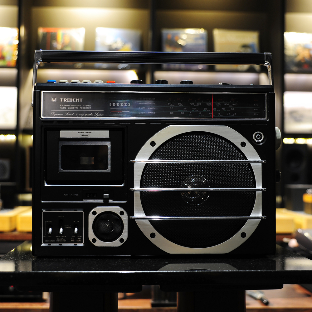 二手 TRIDENT CX-446F收音機 卡帶撥放器 錄音帶 復古收音機