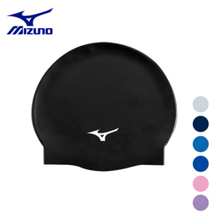 MIZUNO SWIM 成人矽膠泳帽 成人泳帽 游泳 抗敏 防水 高彈性 泳帽