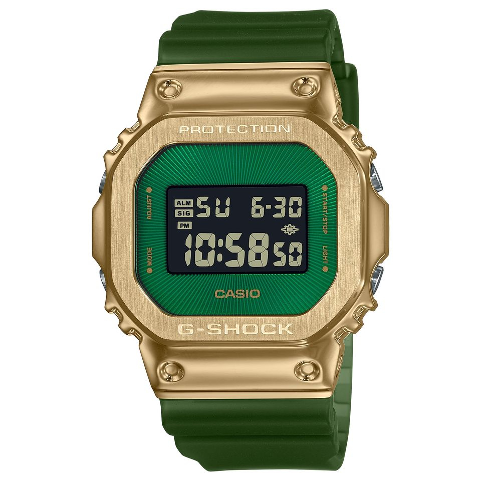 【CASIO】G-SHOCK 經典5600系列 荒野沙漠風不鏽鋼錶殼x樹脂錶帶 GM-5600CL-3 台灣卡西歐公司貨