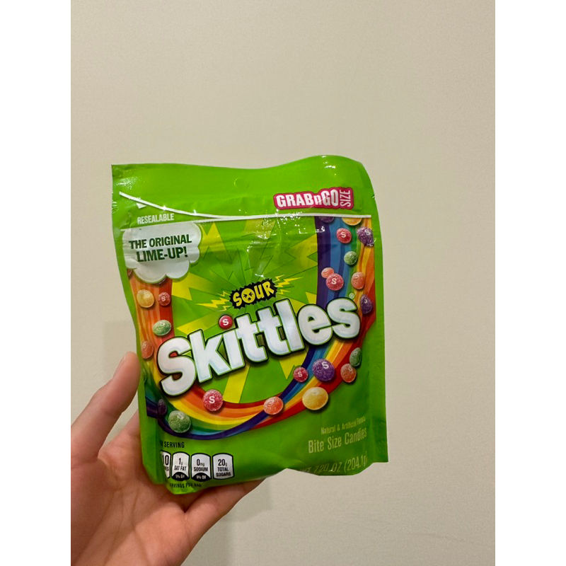 《現貨》🇺🇸美國 帶回 全新 彩虹糖 Skittles新口味 酸sour 酸粉款式