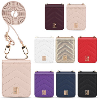韓國 V型縫線 長背帶 指環皮套 手機殼│Z Flip6 Flip5 Flip4 Flip3