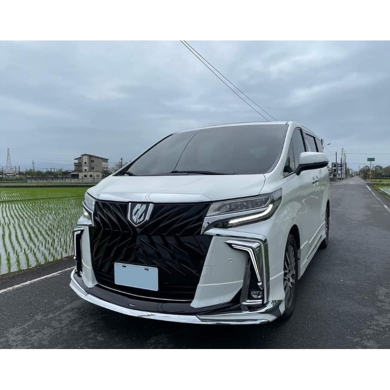 2015年 白色阿爾法 Toyota Alphard 蒙娜麗莎套件 轉向頭燈 天窗 雙電動門 電子手煞車 黑武士水箱罩