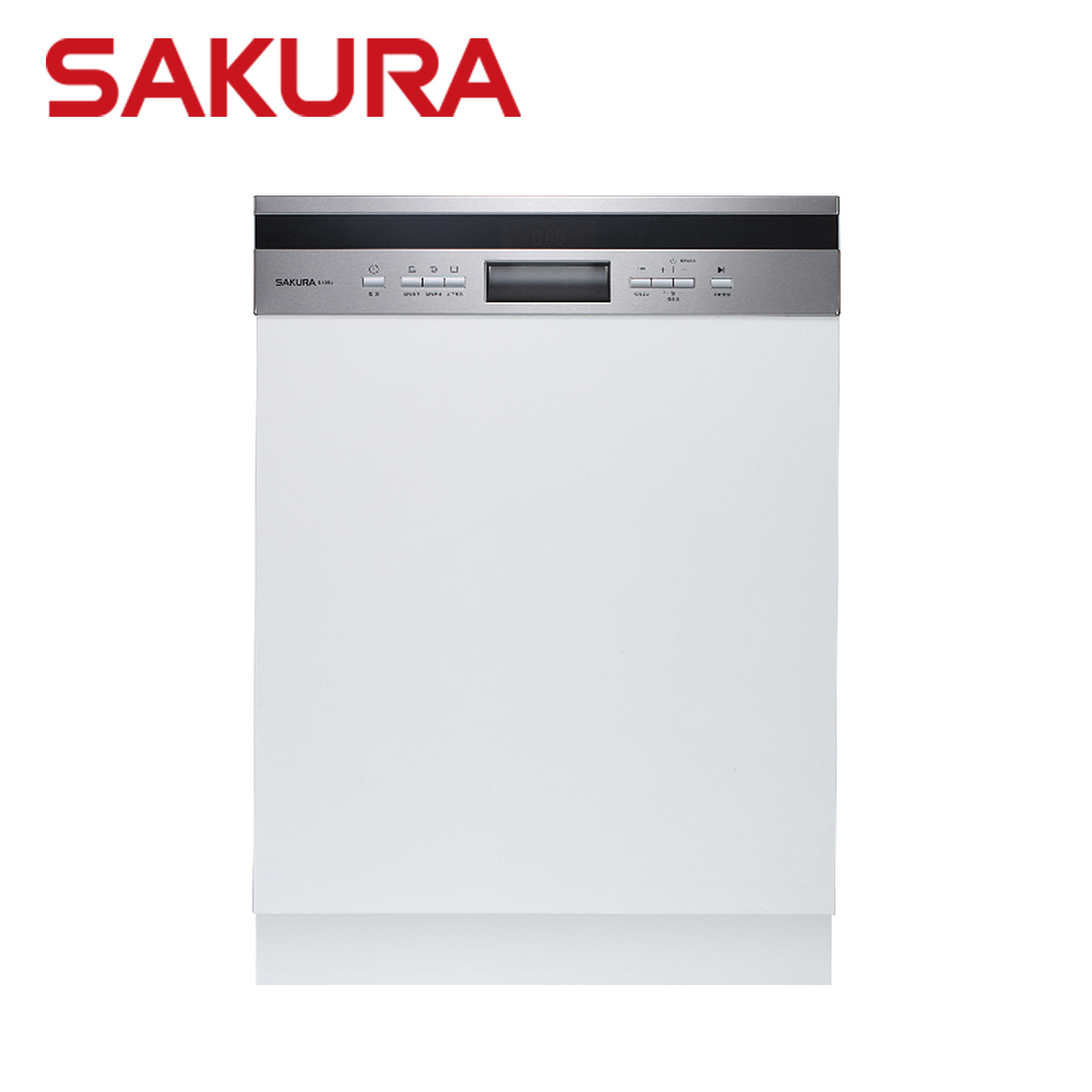 SAKURA 櫻花 半嵌式自動開門洗碗機 E-7683