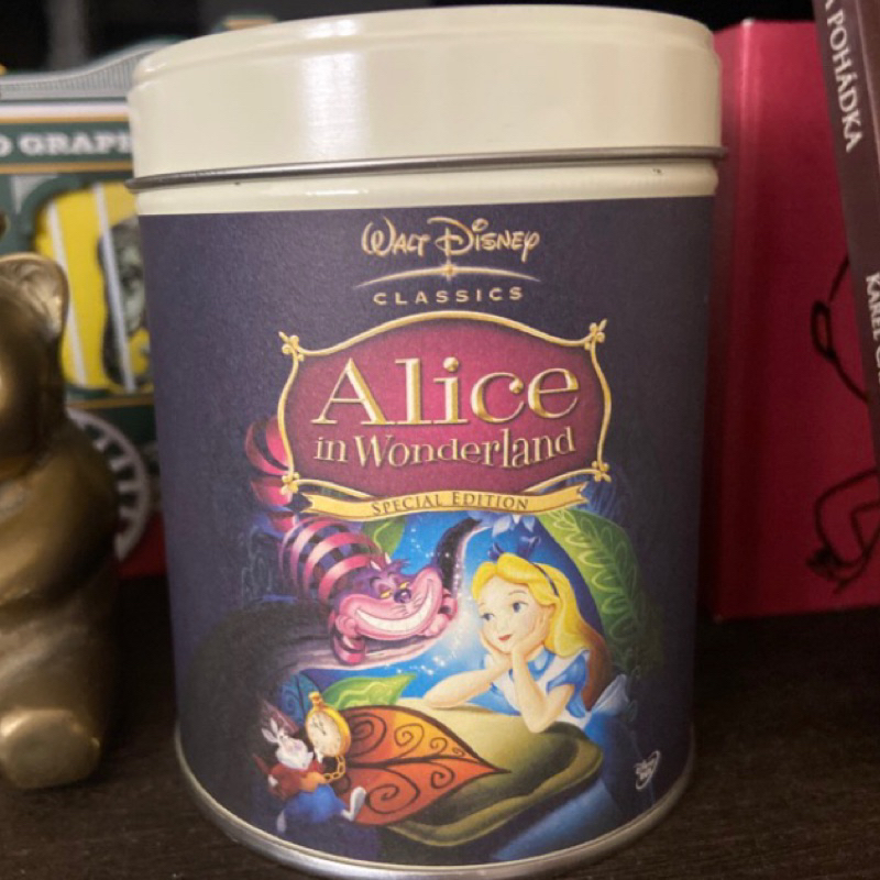 【 山田詩子 空茶罐 】【 迪士尼 愛麗絲 】🌹 限定款 愛麗絲夢遊仙境 茶罐 茶葉罐 小物盒 空罐 鐵盒 儲物罐