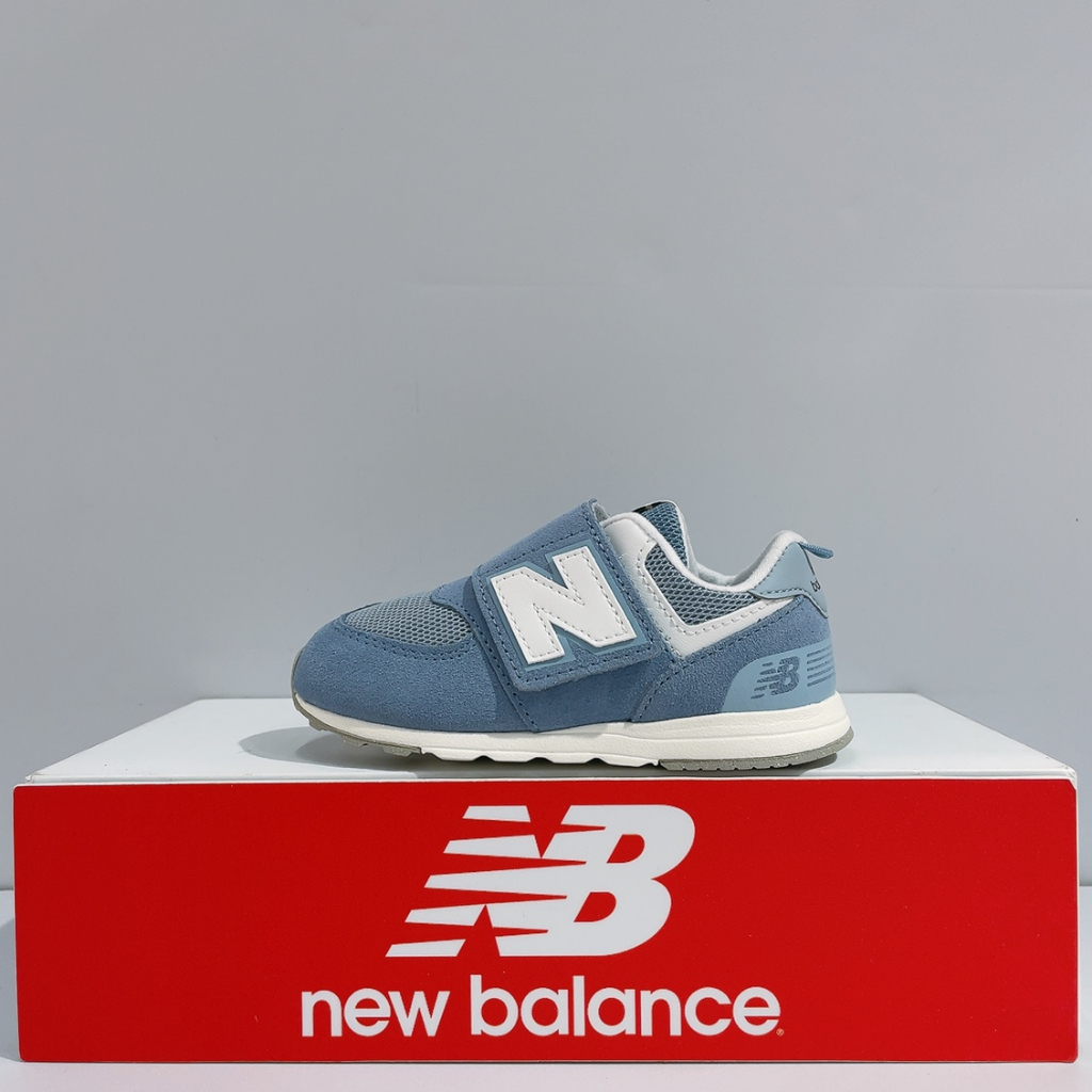 New Balance NB 574 小童 寶寶藍 魔鬼氈 寬楦 麂皮 復古 運動 休閒鞋 NW574FDG