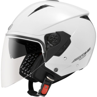 【ASTONE 官方商品】RST 亮光白 輕量化 內建墨片 半罩式安全帽 3/4 臺中倉儲