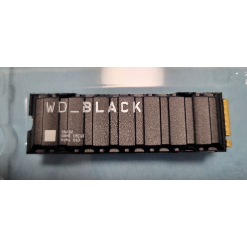 二手 WD BLACK SN850 NVMe SSD 500G 散熱片