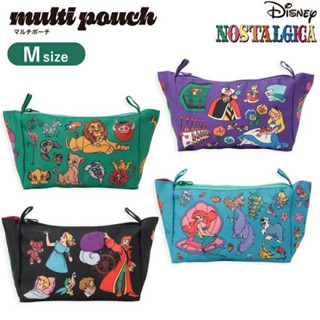 【小草日貨】現貨!! IG熱賣款 復古風迪士尼懷舊收納袋 三種尺寸 M號 小美人魚 愛麗絲 獅子王 彼得潘 溫蒂