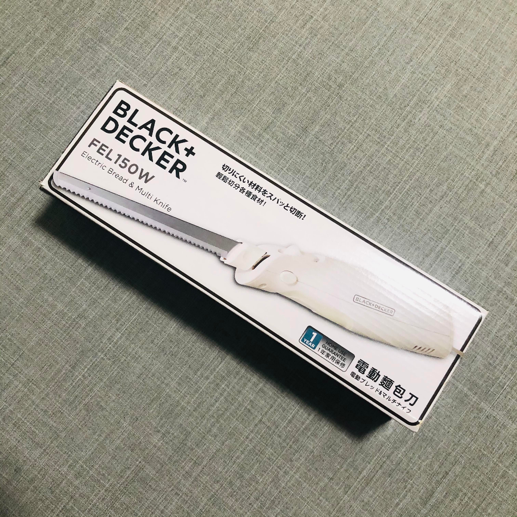 BLACK+ DECKER 電動麵包刀 FEL150W B+D