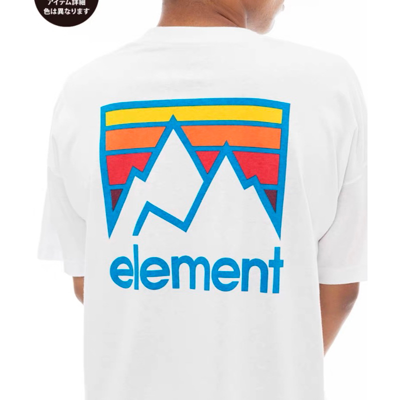 正品代購element 日本線23ss 滑板og品牌 寬鬆 大尺寸 短袖T恤  潮流 滑板 少量