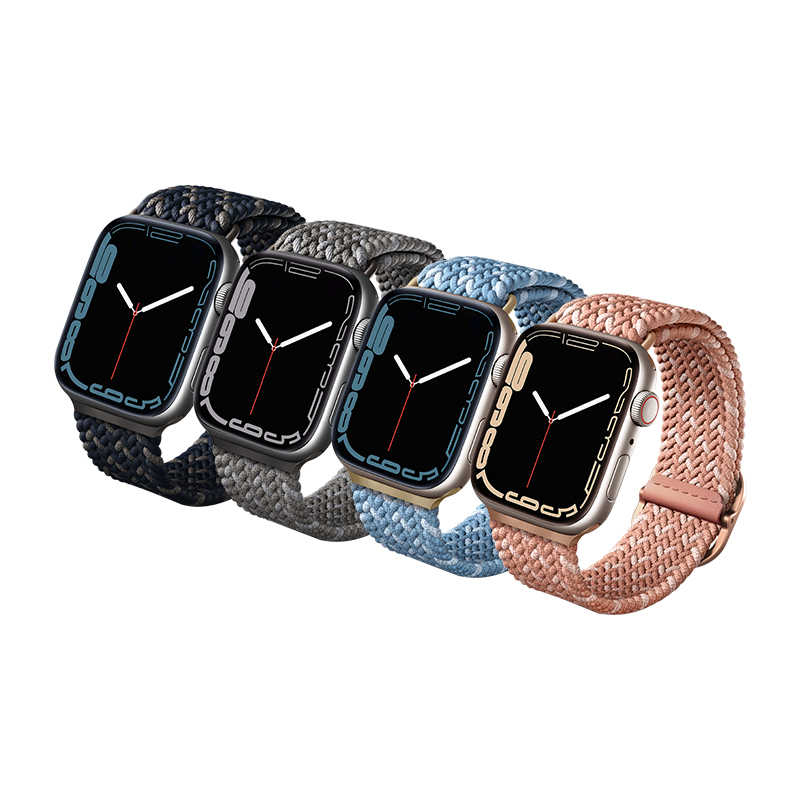 UNIQ Aspen DE Apple Watch 雙色防潑水高彈力編織單圈錶帶 防水編織錶帶 錶帶