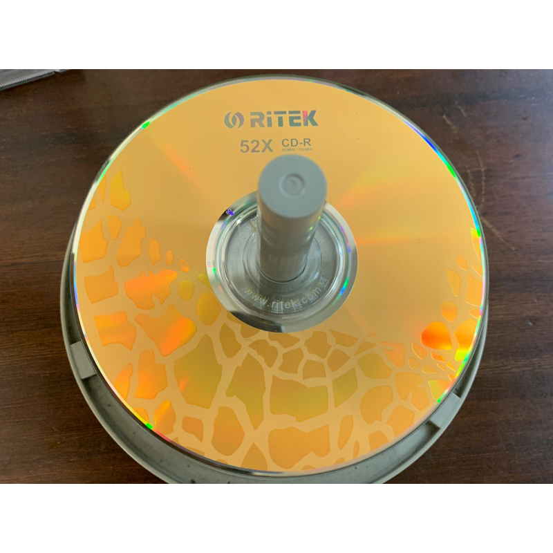 錸德RITEK 52X CD-R 空白光碟片、光碟片