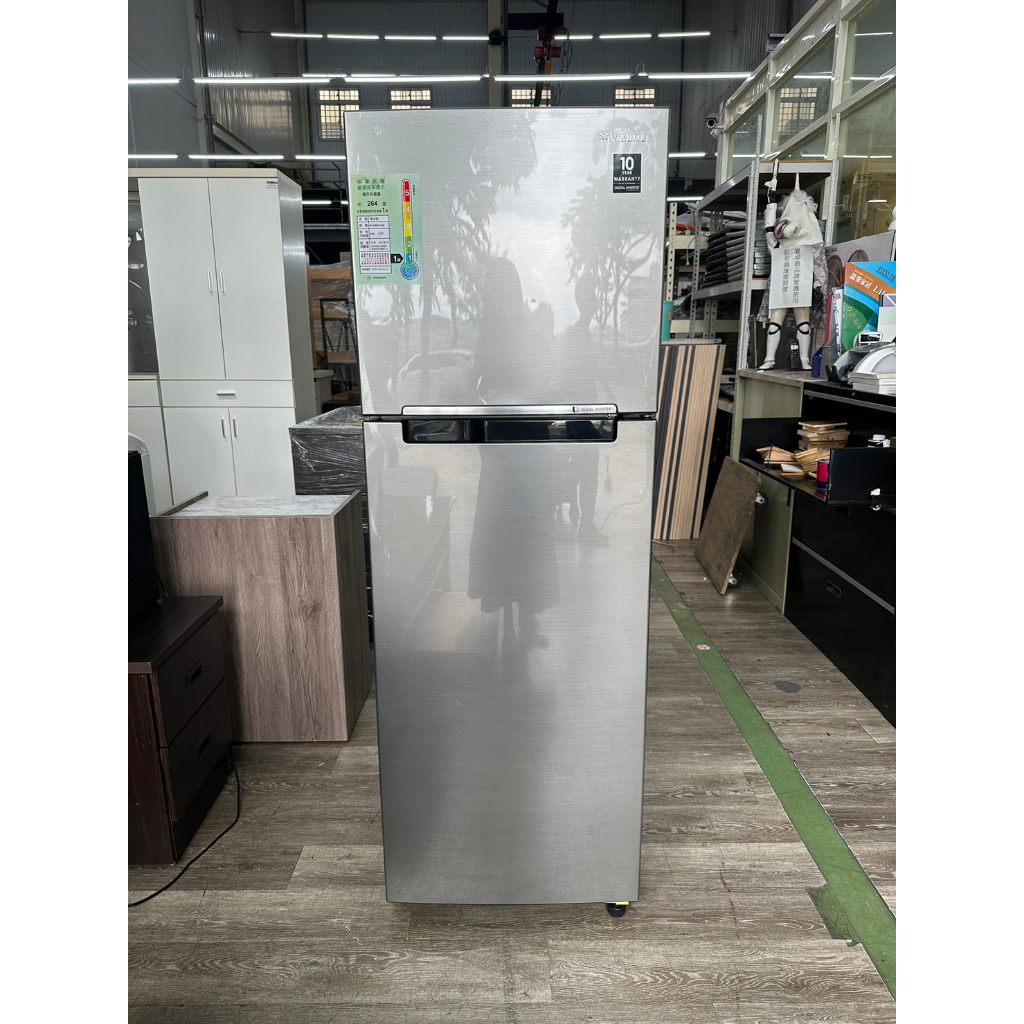吉田二手傢俱❤SAMSUNG三星258L一級能效變頻雙門冰箱 家用冰箱 家庭冰箱 套房冰箱 辦公室冰箱