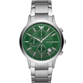 【EMPORIO ARMANI 亞曼尼】 耀眼紳士三眼計時腕錶 AR11507 43mm 現代鐘錶