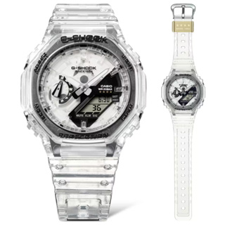 CASIO 卡西歐 G-SHOCK 40周年Clear Remix 透明錶盤 八角形雙顯錶(GA-2140RX-7A)