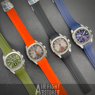AF Store* SPECHT&SOHNE 經典系列 鸚鵡螺 手雷 計時碼表 運動橡膠手錶 石英機芯 VD53