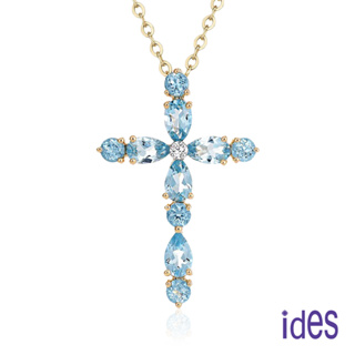 ides愛蒂思鑽石 歐風彩寶系列設計款項鍊鎖骨鍊/藍色之戀