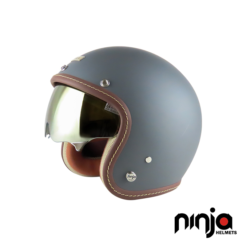 【ninja華泰安全帽】(涼感) 醺砂墨鏡騎士帽/806A+/806S A+