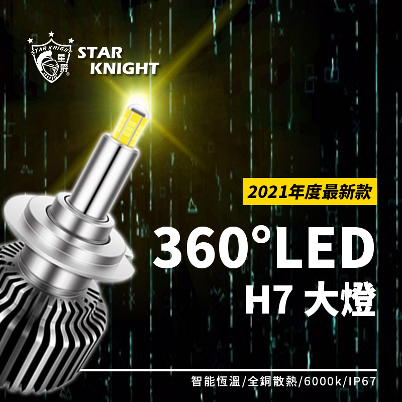 【星爵直營總部】360度 LED大燈 HID LED 魚眼 H1 H4 H7 H11 汽車 機車大燈