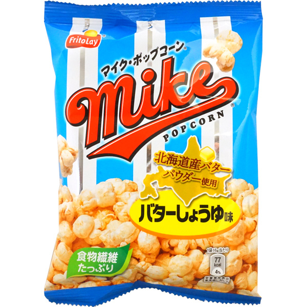 日本美食代購 ~ mike 北海道 奶油醬油 爆米花 24包