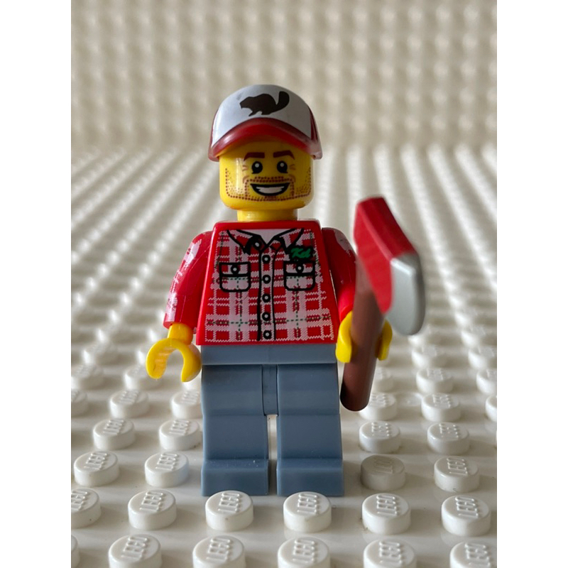 LEGO樂高 8805 第5代人偶包 08號 伐木工人 Lumberjack 工人