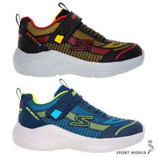 Skechers 童鞋 慢跑鞋 防潑水 HYPER-BLITZ【運動世界】403861LBKRD/403861LNVBL