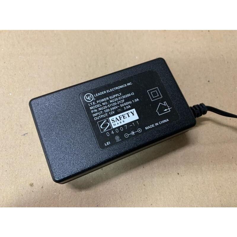 LEADER 台灣立德電子 12V 2A NU20-5120200-13 電源供應器 變壓器