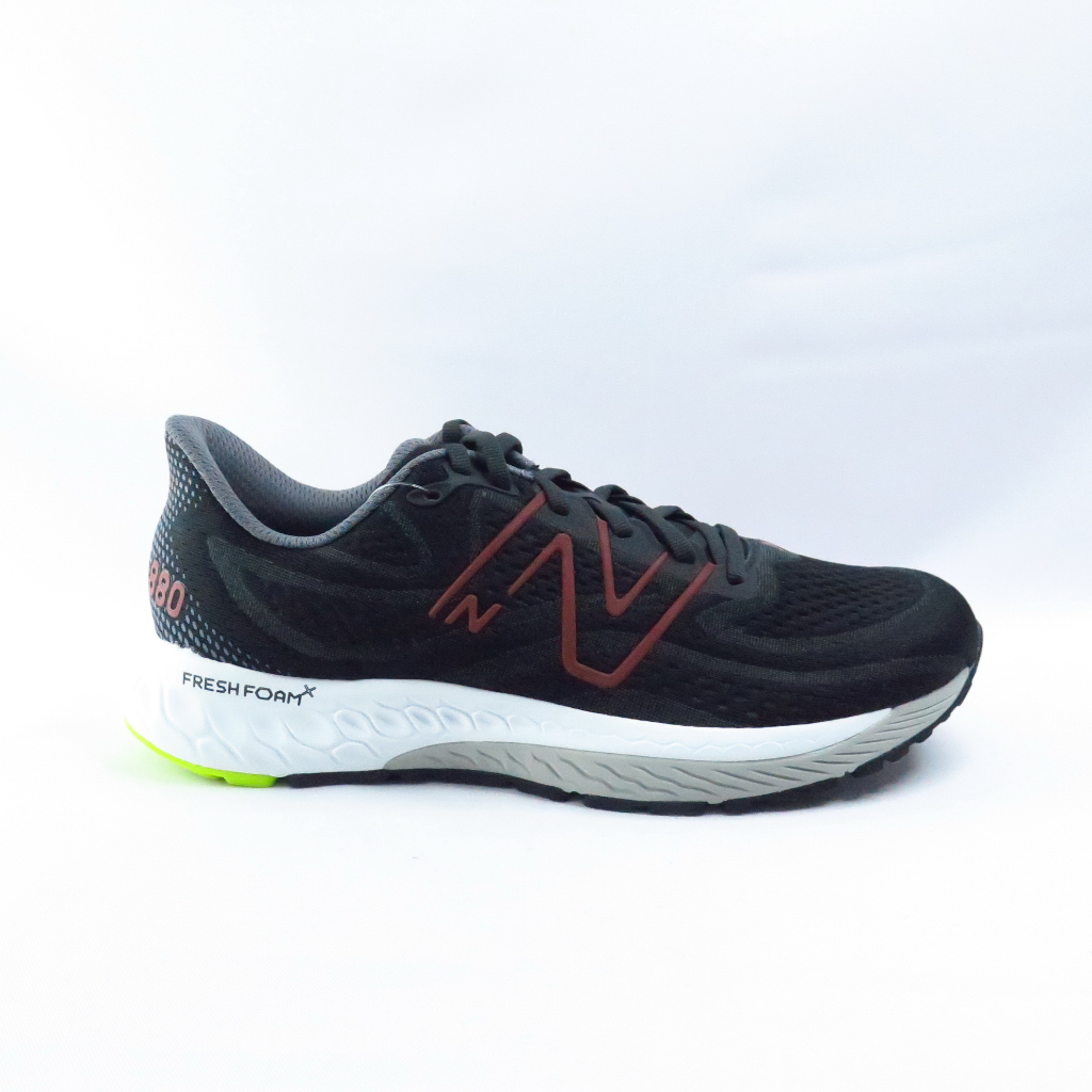 New Balance Fresh Foam X 880 男慢跑鞋 4E楦 M880M13 黑x磚紅 iSport愛運動