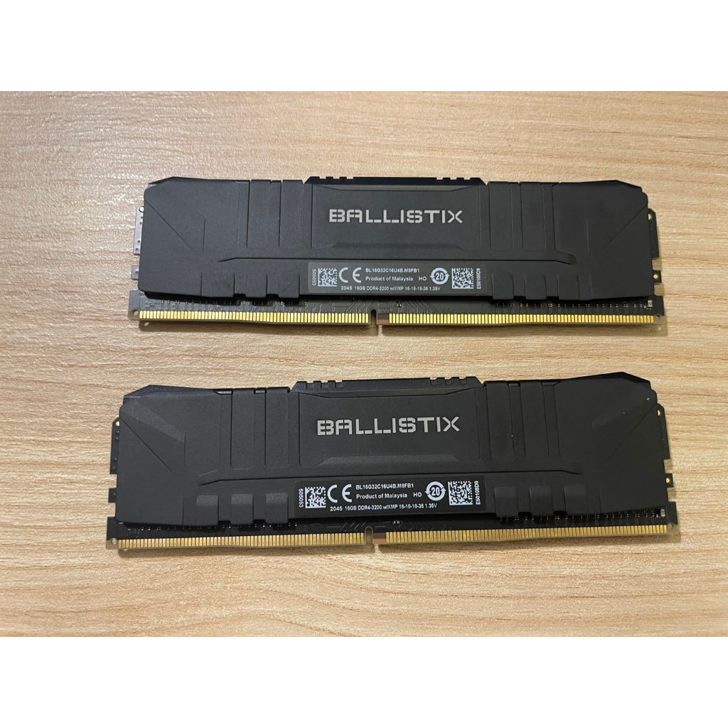 Micron Crucial Ballistix D4 3200/16G x 2支 BL16G32C16U4B