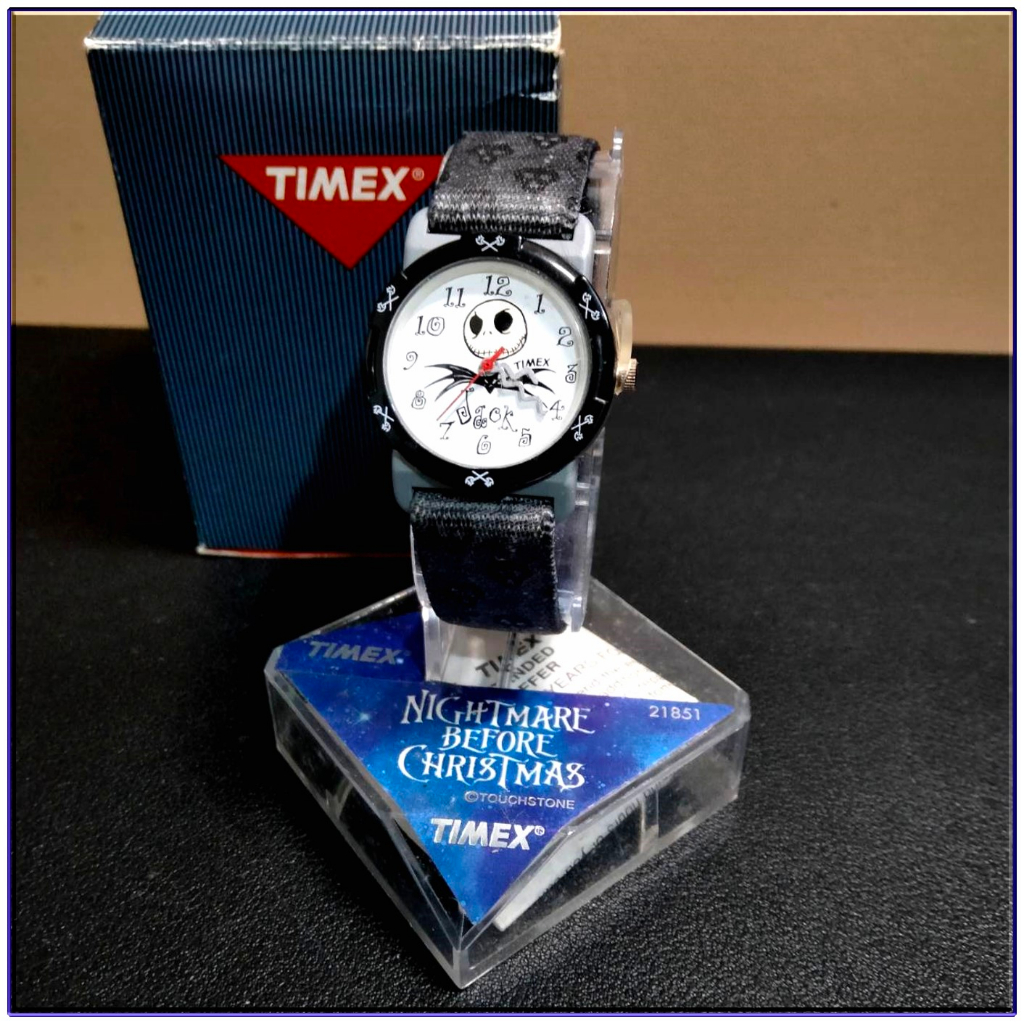 日本帶回絕版迪士尼正版現貨-全新已拆封-TIM BURIONS聖誕夜驚魂TIMEX傑克手錶