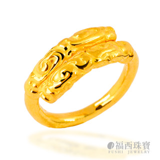 福西珠寶 『實心金箍棒戒指』 黃金戒指 純金戒指 悟空戒