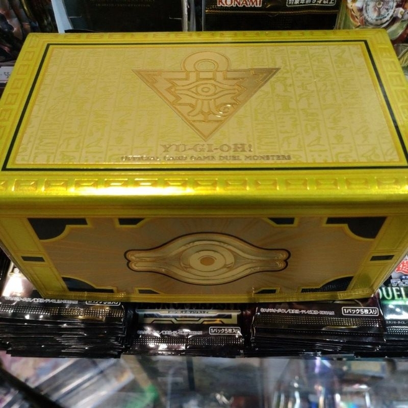 TT* 絕版 全新 卡盒 遊戲王 千年黃金櫃 卡盒 黃金箱 金鑽