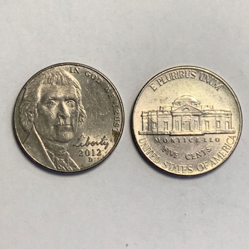 美國 🇺🇸 傑佛遜 5分 紀念幣 硬幣 紀念性販售 外國硬幣