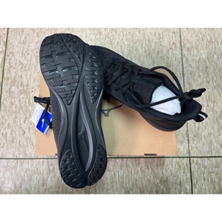 (全新）MIZUNO ESPERUNZER TMC美津濃慢跑鞋/US11/黑色/寬楦