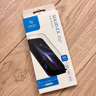 【imos】 iPhone 16 pro /15/14/13全系列 9H 康寧滿版黑邊玻璃螢幕保護貼 (AGbc)