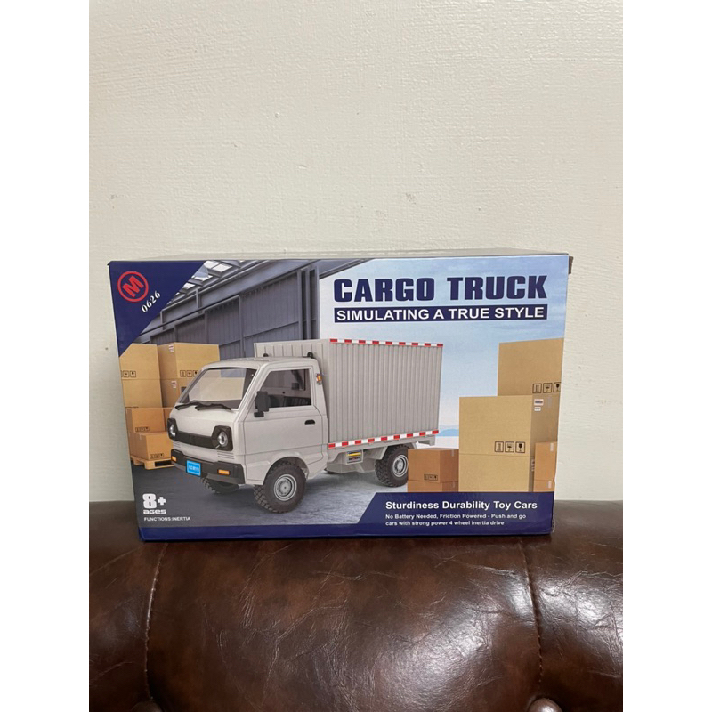 全新 現貨 CARGO TRUCK  1：16小貨卡 附紙箱 可堆放在卡車上 貨物車 運送車  仿真模型