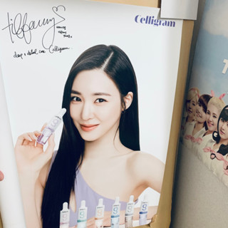 全新 官方 印簽 海報 少女時代 Tiffany 原裝 韓國 Celligram 髮妝 代言 帕尼