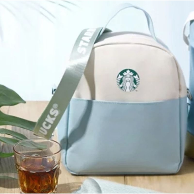 星巴克Starbucks 夏日沁涼兩用肩背包提袋 (全新) (當日出貨)