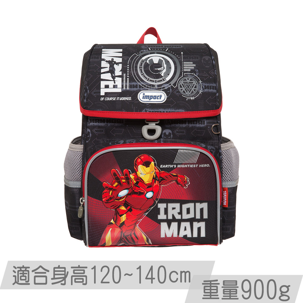 現貨👉️送贈品 【IMPACT】怡寶 鋼鐵人懸浮磁扣標準型護脊書包 IMMV70801BK 書包