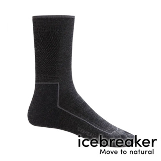 【icebreaker】Cool-Lite 男半筒薄毛圈健行襪『深灰』104661